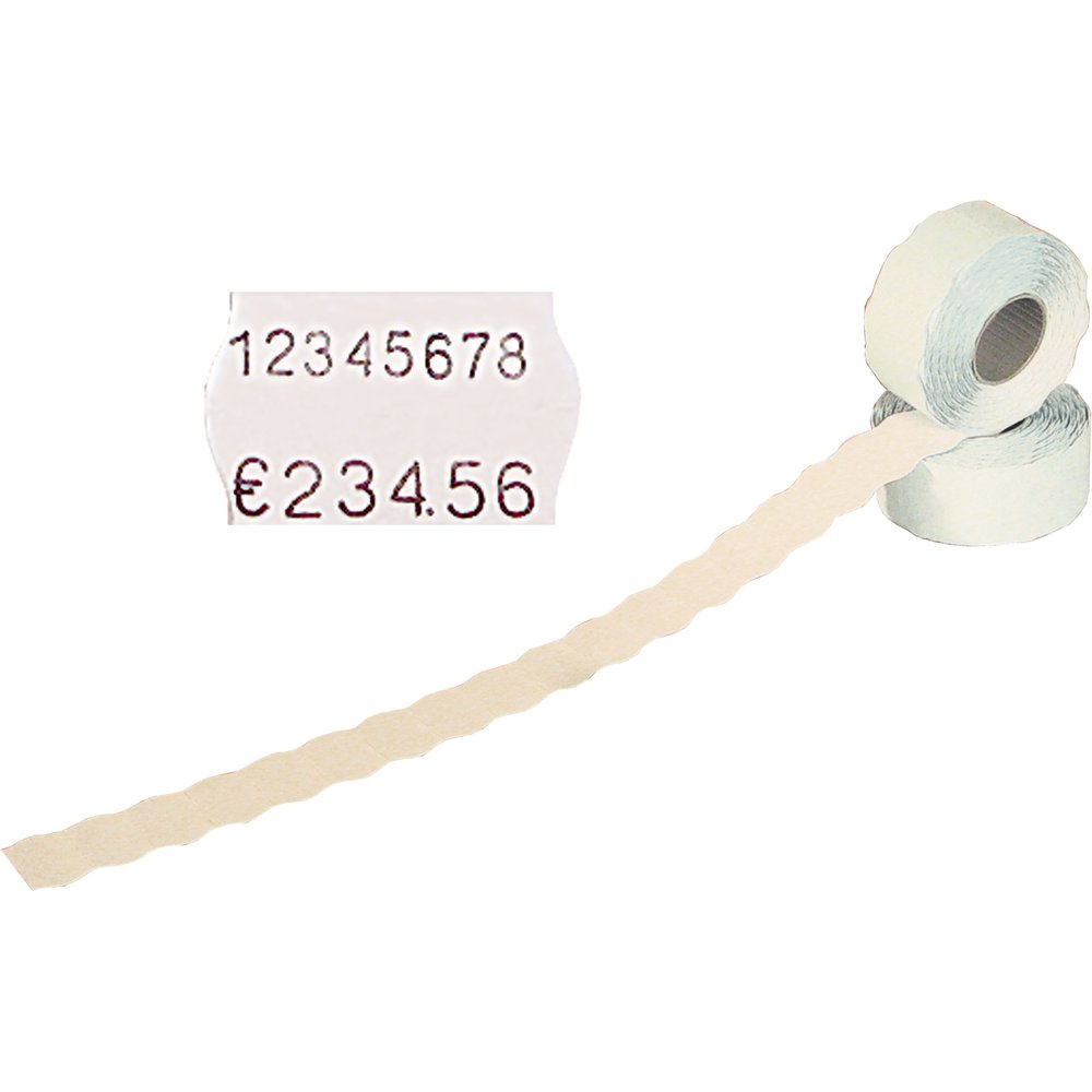 Etikettenrolle 1000 Stück weiß 26 x 16 mm