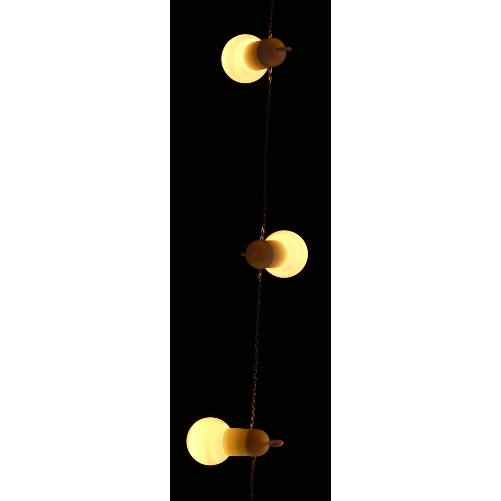 Partybälle Lichterkettenset weiß, 20 LEDs, Inklusive Netzteil