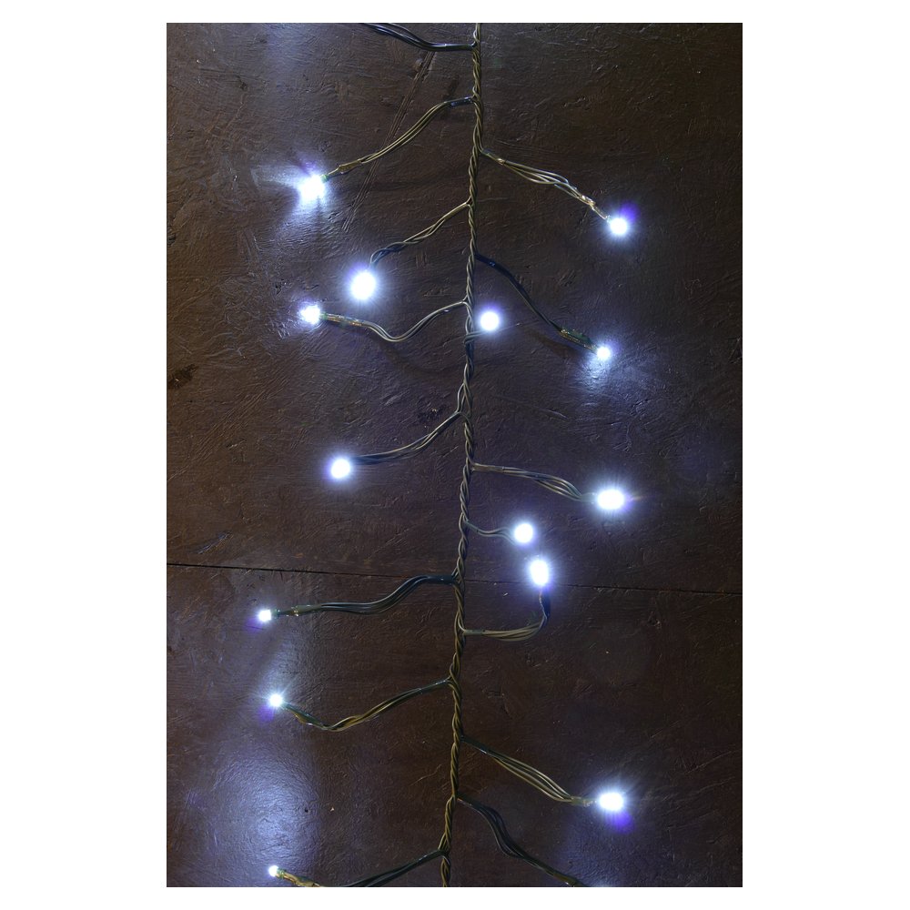 LED LV Girland Light 100 LEDs kalt-weiß - 3 Meter 24V