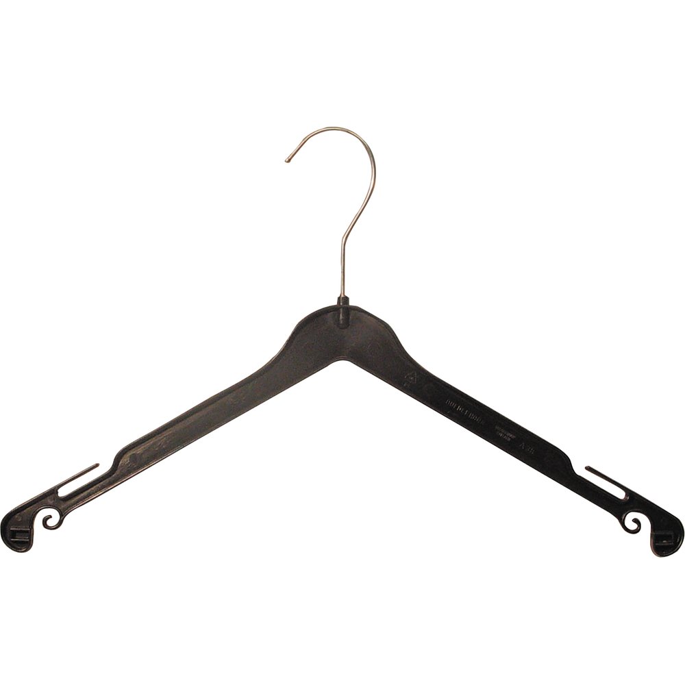 Kleiderbügel A 38  schwarz 38 cm