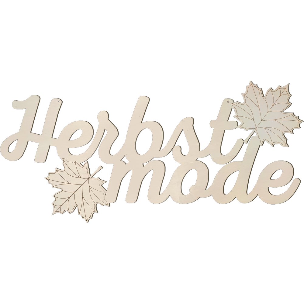 Text Herbstmode 2D Display natur,B 60 x H 28 cm