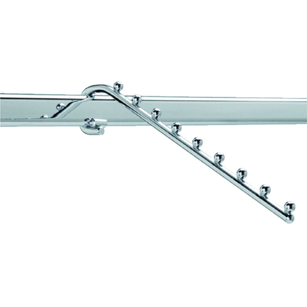 Schrägarm für Ovalrohrstange chrom, passend für Konfektionsständer