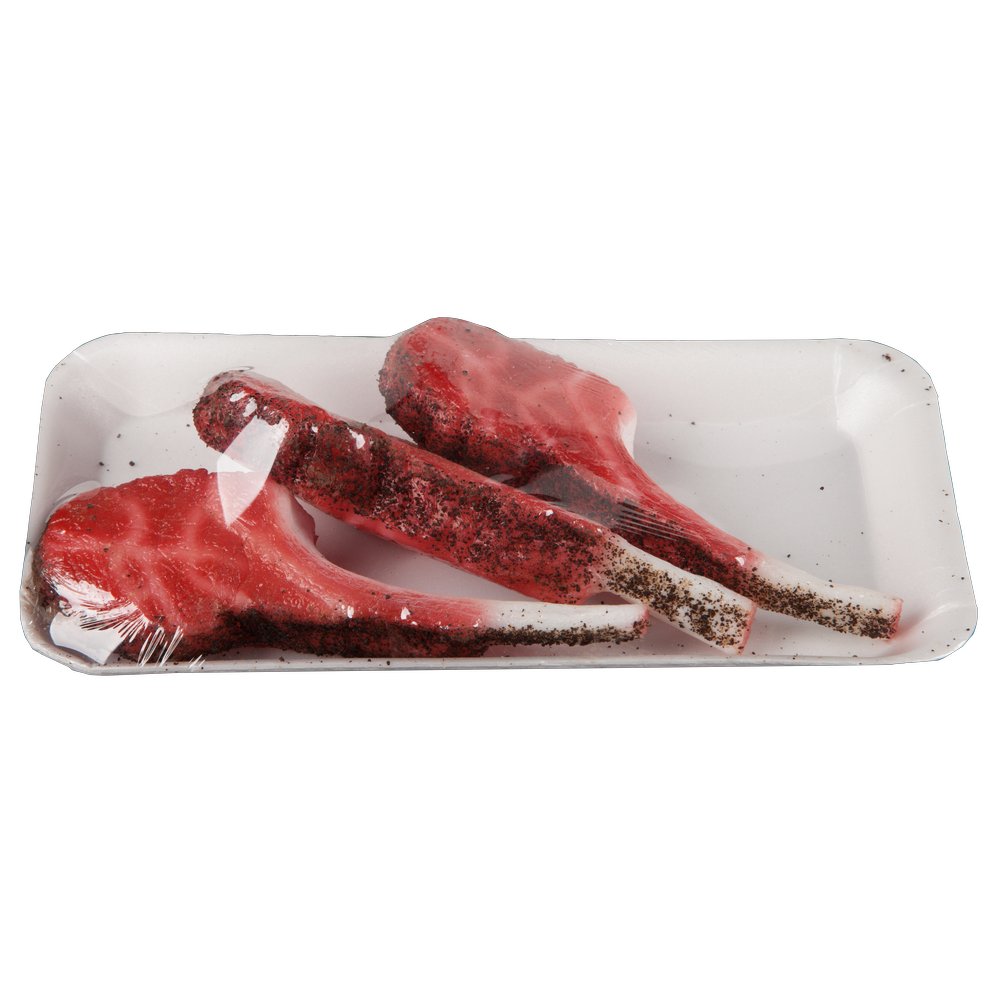 Lammkeulen 3 Stück in Styroschale, 13 x 4,5 x 2 cm
