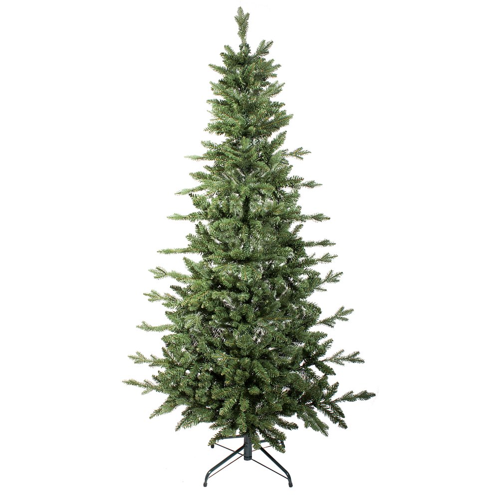 Tannenbaum 2D mit Metallfuß grün, H 180 cm, B 100 cm, 1137 Tips/Spitzen