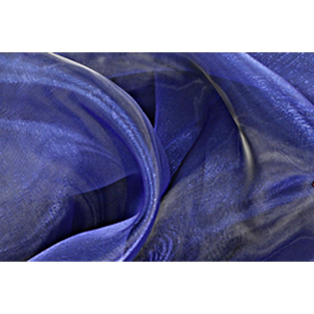 Chiffon Souplesse Stoff blau, 150 cm breit