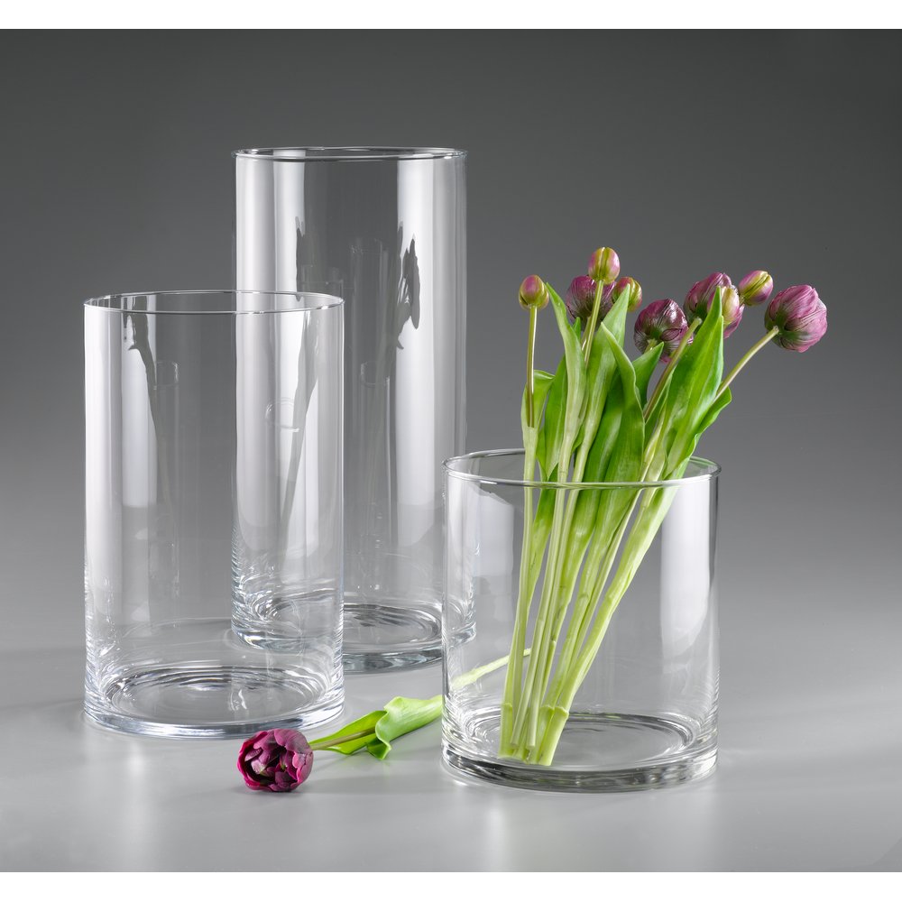 Glas-Zylindervase, Ø 19 x 20 cm