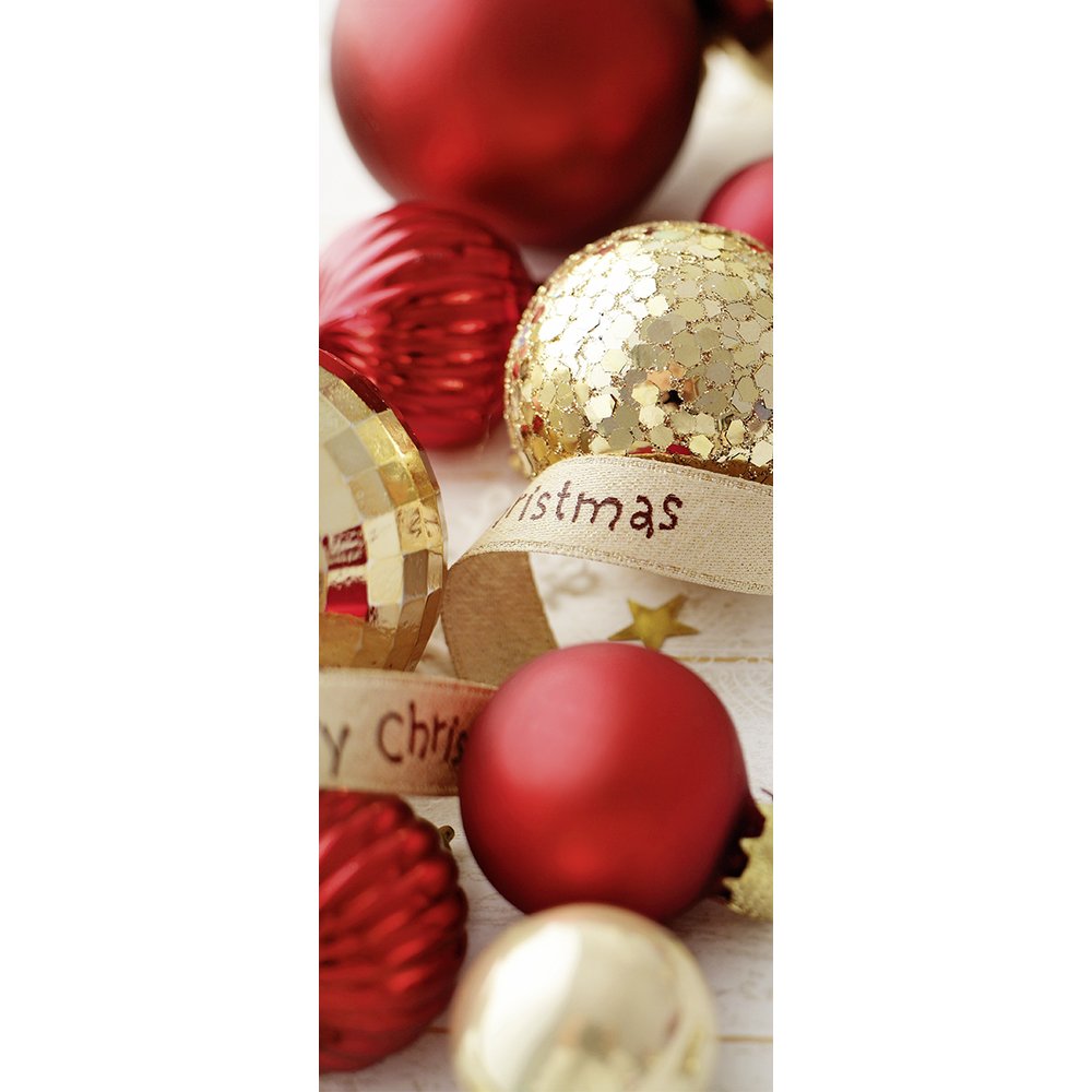 Banner Christmas-Kugeln, 75 x 180 cm