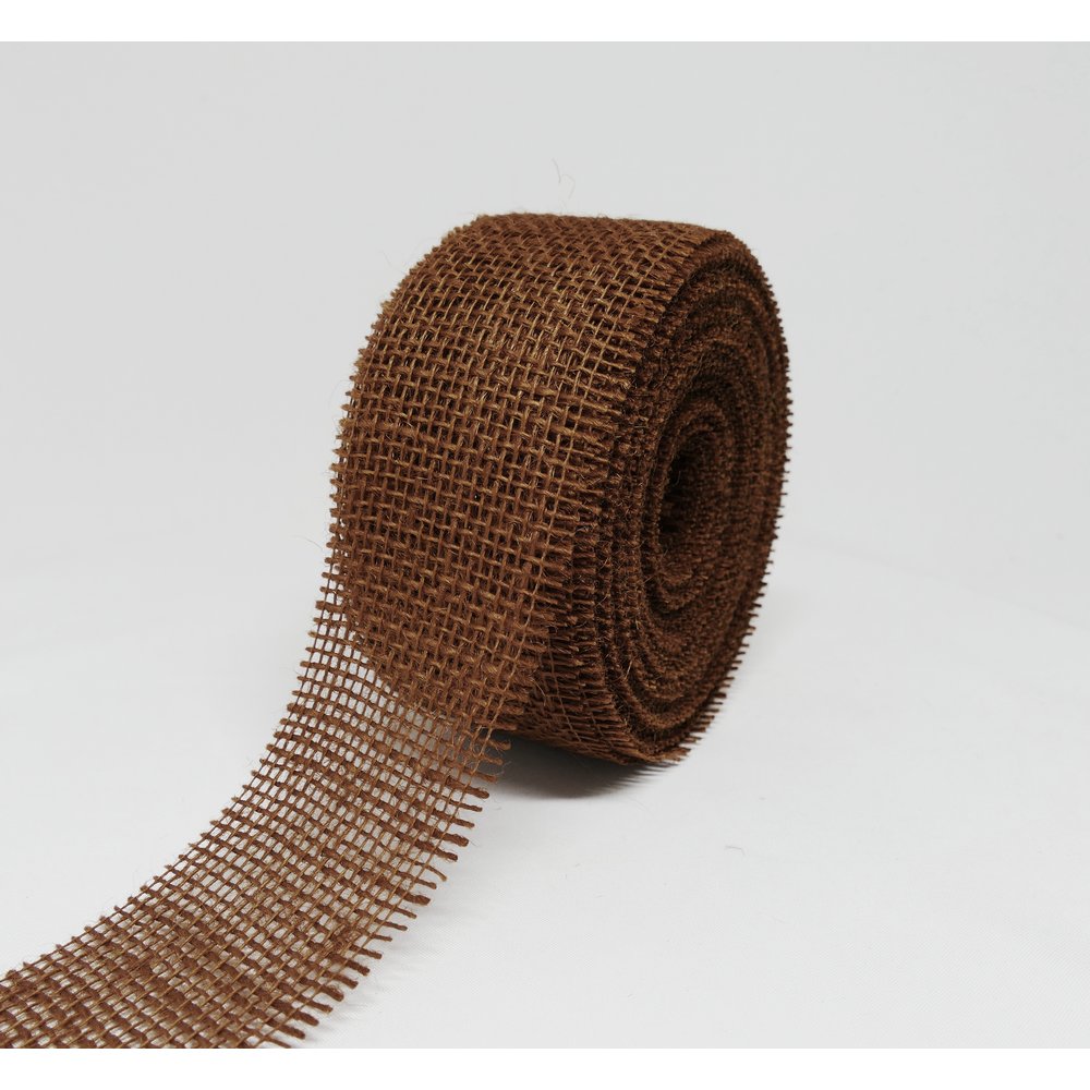 Jute Band dunkelbraun, 60 mm x 25 m