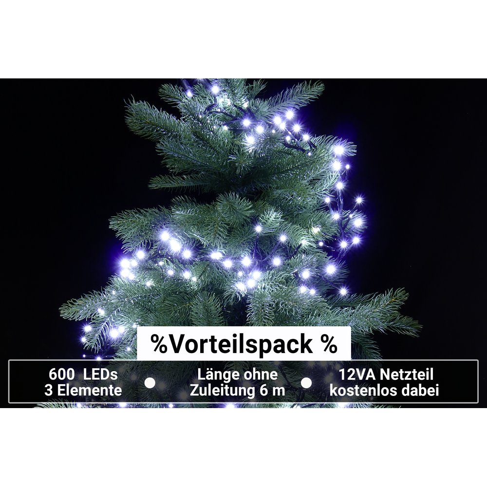 Comfort Boalight-Set 600 LEDs kalt-weiß 6 Meter