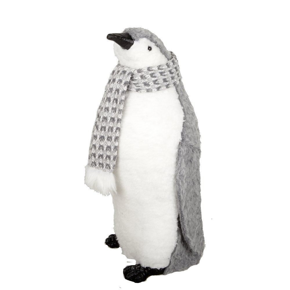 Pinguin Cool stehend grau/weiß, H 43 cm