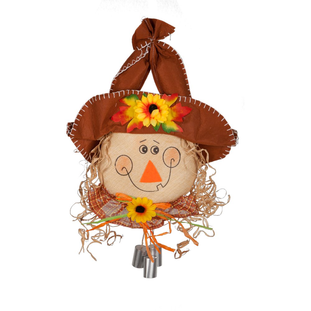 Vogelscheuchenkopf Sunflower braun-bunt, 35 x 50 cm