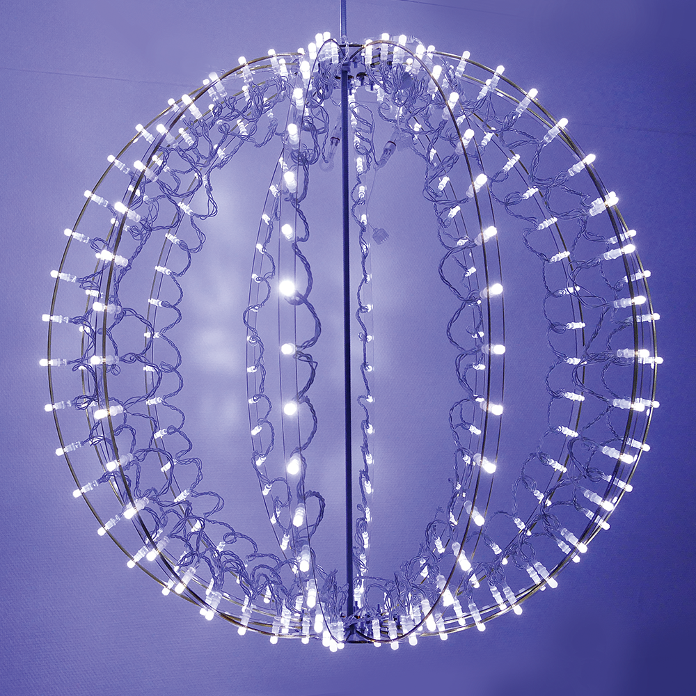 FlexGlassBall 65cm 240 LEDs, Ø 65 cm