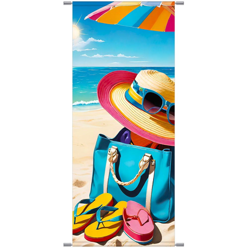 Banner Strandfeeling Tasche bunt,75 x 180 cm