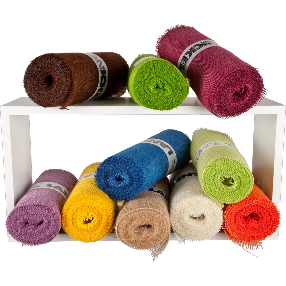 Jute Tischband orange, 30 cm x 10 m