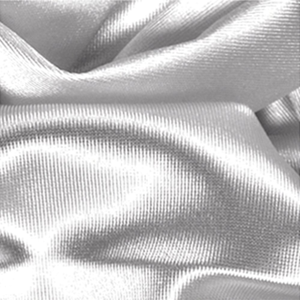 Stoff Trilobe silbergrau-glänzend, 145 cm breit