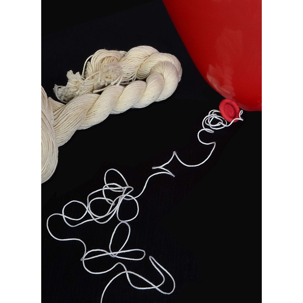 Ballonfäden 100 Stück weiß 100 cm Umfang