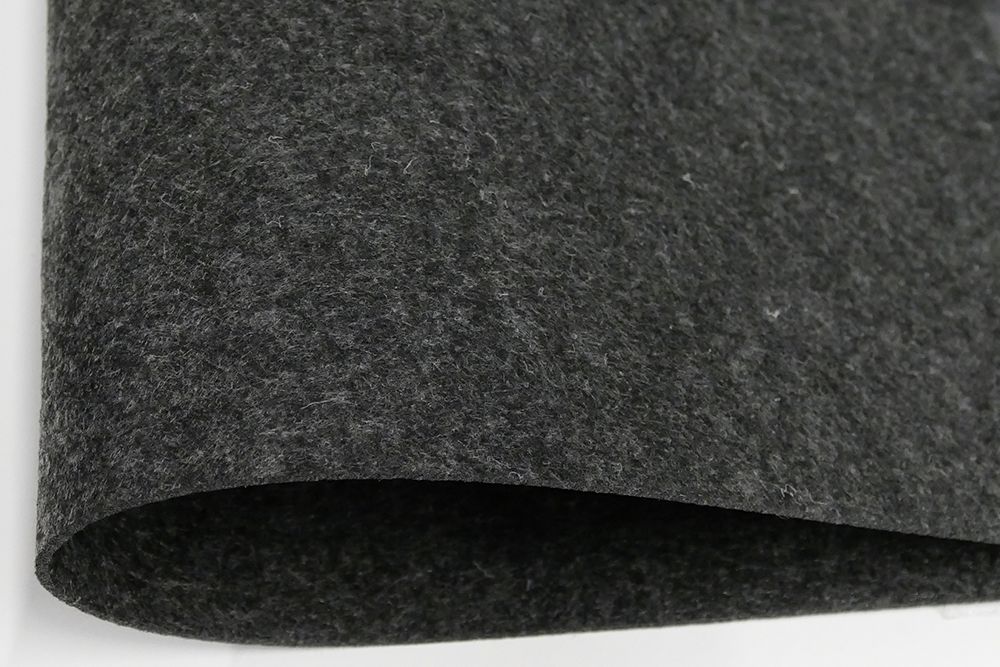 Filzplatte dunkelgrau-meliert, 3 mm, 75 x 50 cm