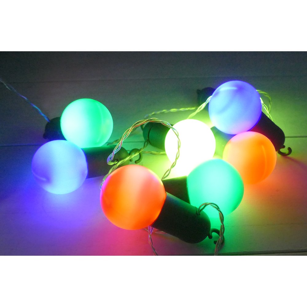 Partybälle Lichterkettenset bunt, 20 LEDs Inklusive Netzteil