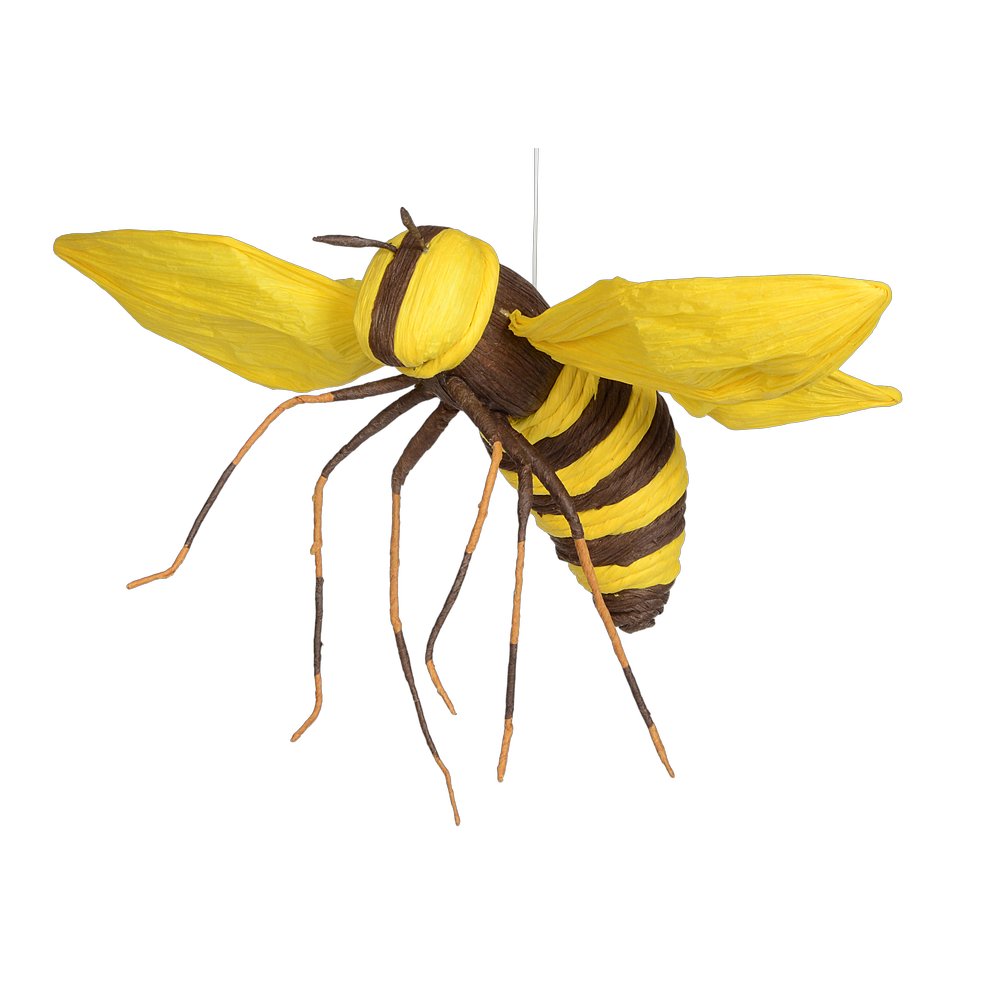 Biene Paper gelb-braun XL, 38 x 35 x 20 cm