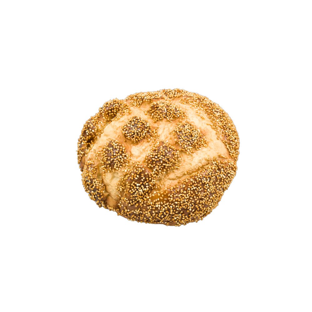 Brot Sesam Attrappe, Ø 17 cm