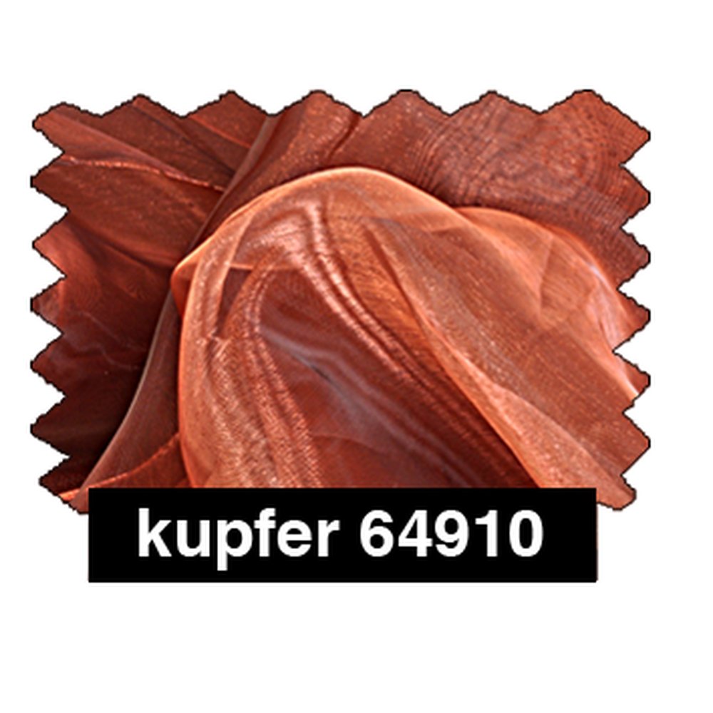 Chiffon Souplesse Stoff kupfer, 150 cm breit