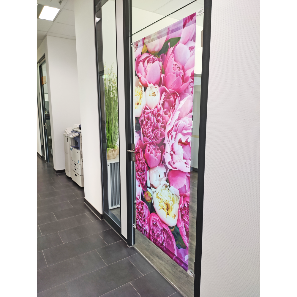 Bannerhalter für Glasflächen