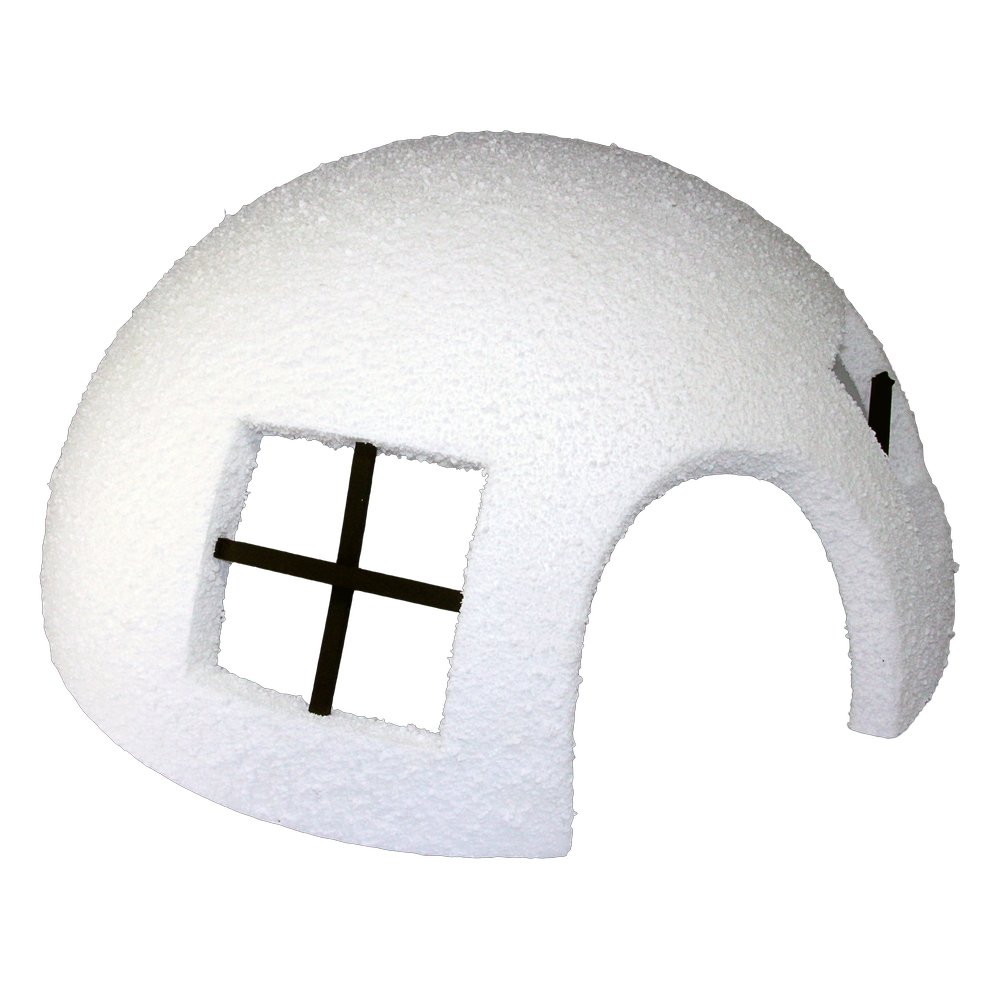 Iglu Styro beflockt, Ø 50 x 25 cm