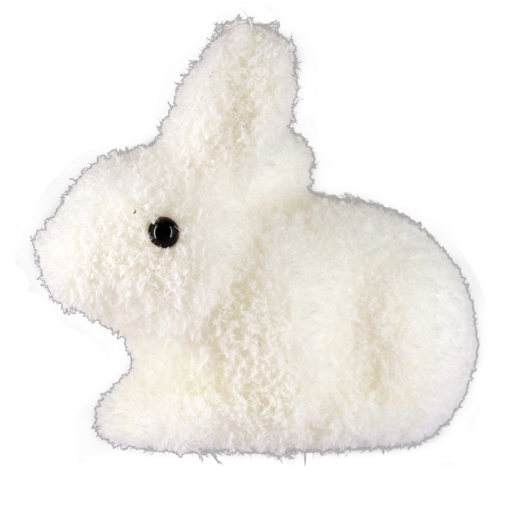 Schneehase liegend, 19 x 22 cm