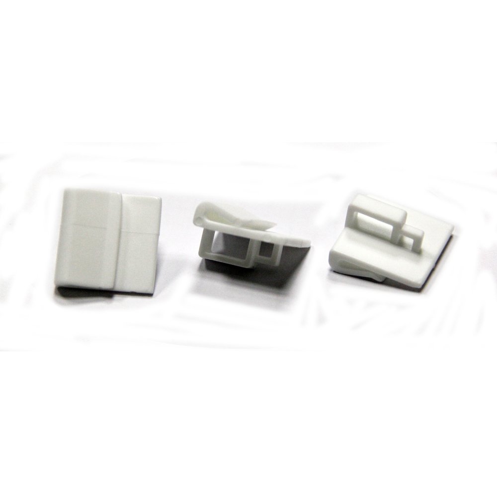 Deckenhaken Kunststoff 100 Stück weiß 2 x 2cm