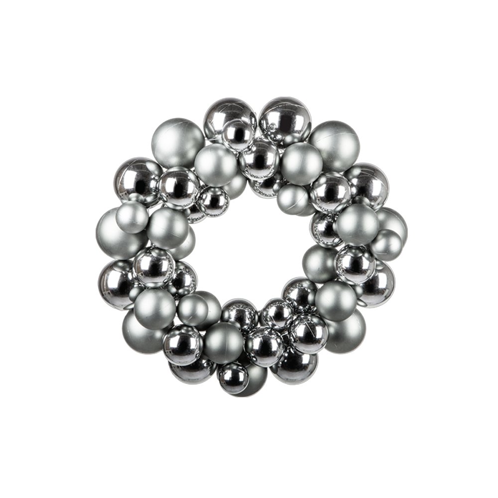 Spiegelkugel-Weihnachtskugel silber, Ø 15 cm