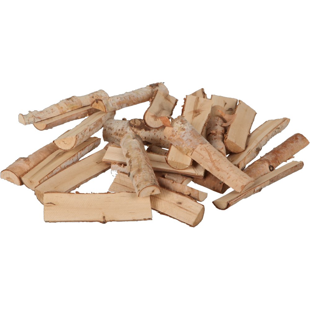 Birkenstücke im Netz natur,10 cm, 300 g