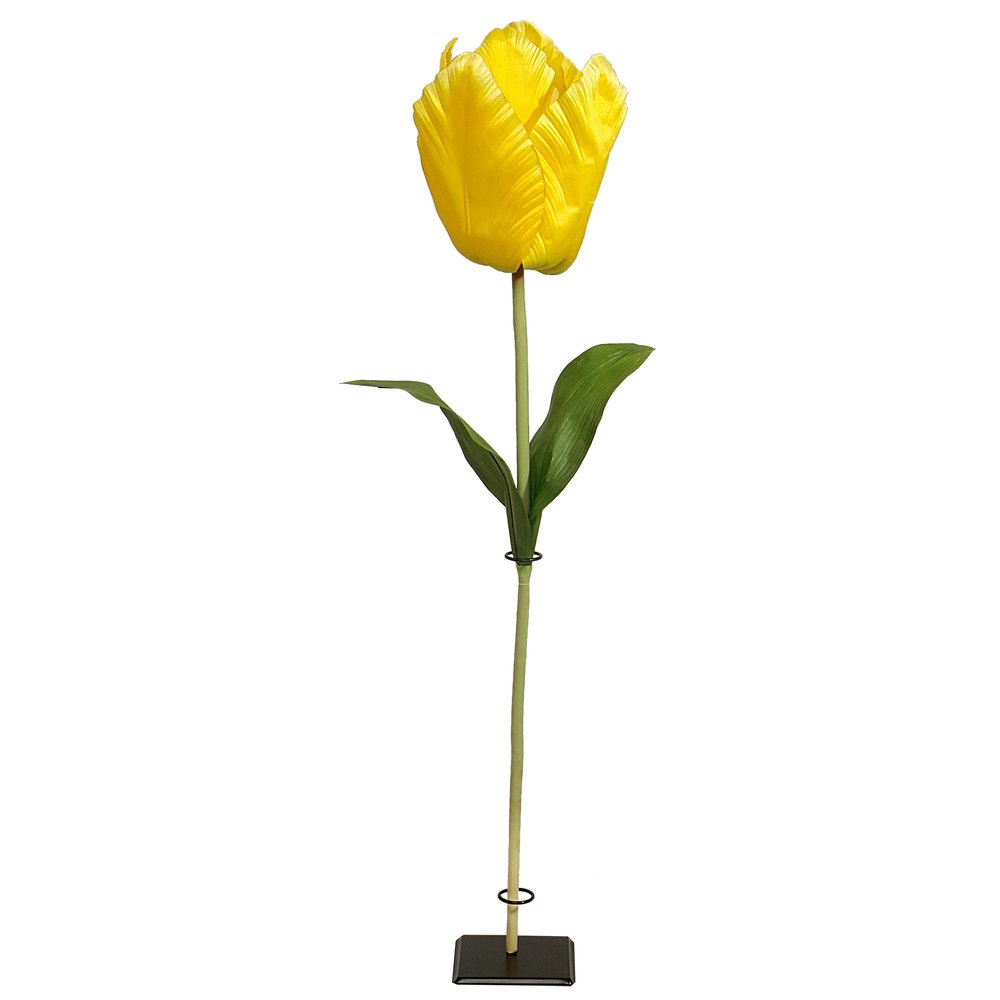 Tulpe XL Blume gelb, 135 cm, Ø 20 cm