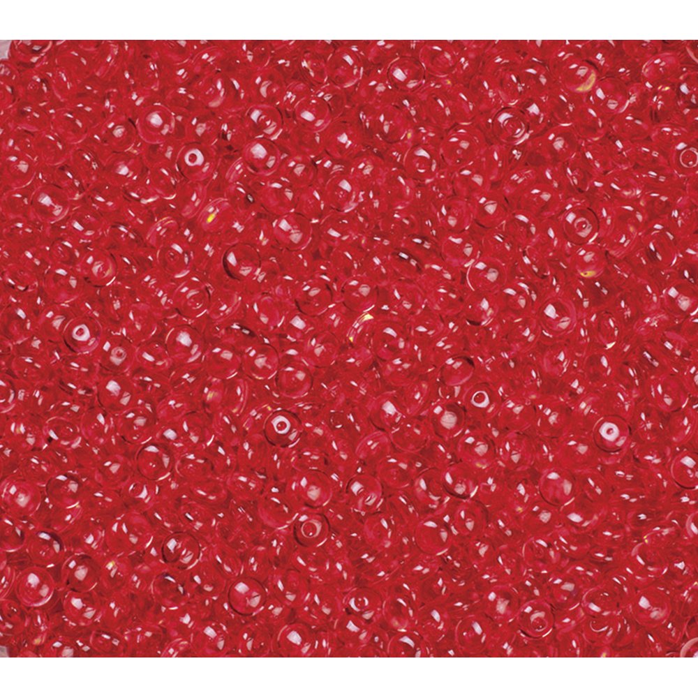 Crystalpearls in 200 ml Dose rot, Ø 4-6 mm