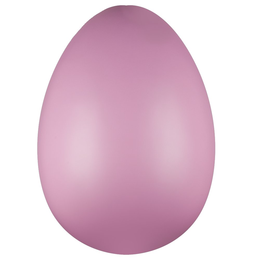 Fiberglas Objekt Ei riesig pink, H 75 cm, Ø 50 cm