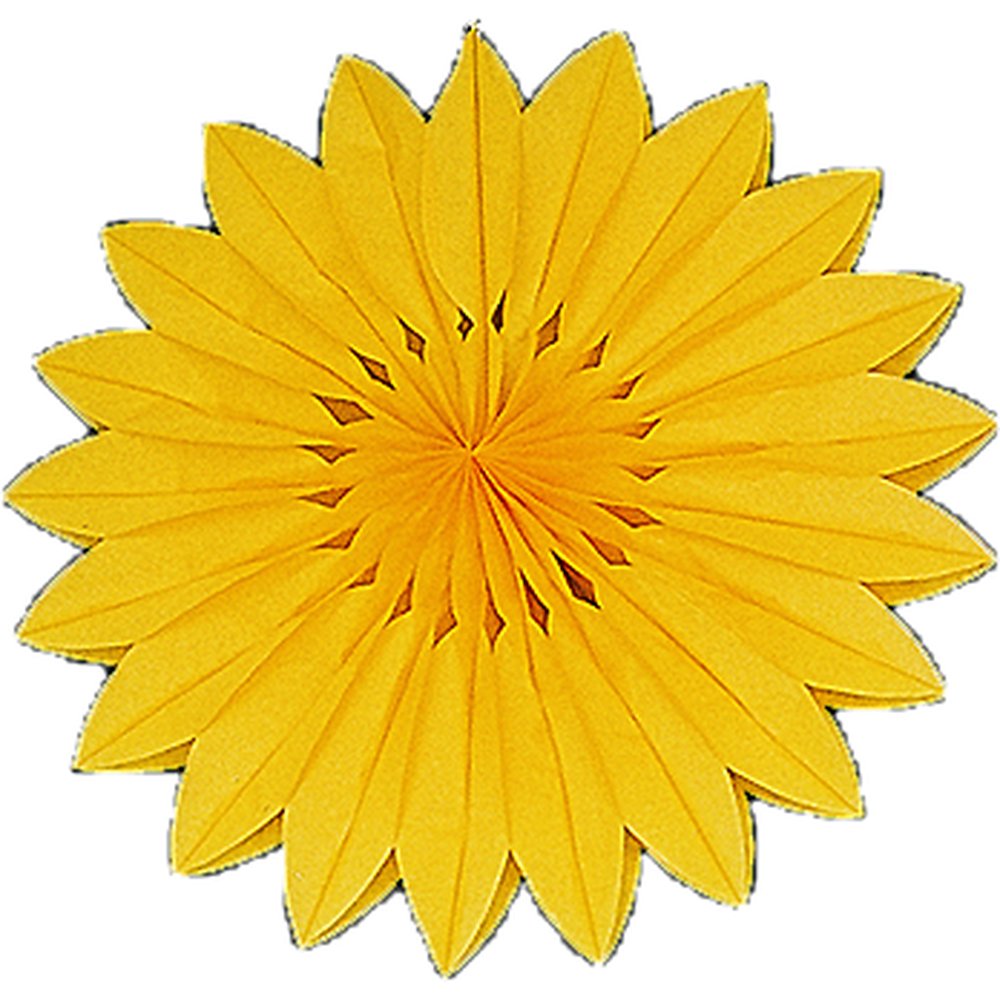 Faltrosette gelb Ø 35 cm