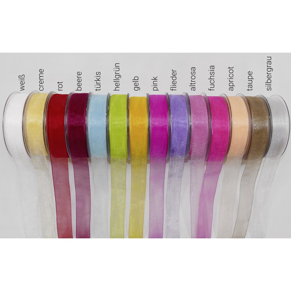 Band Organza beere, 25 mm x 50 m