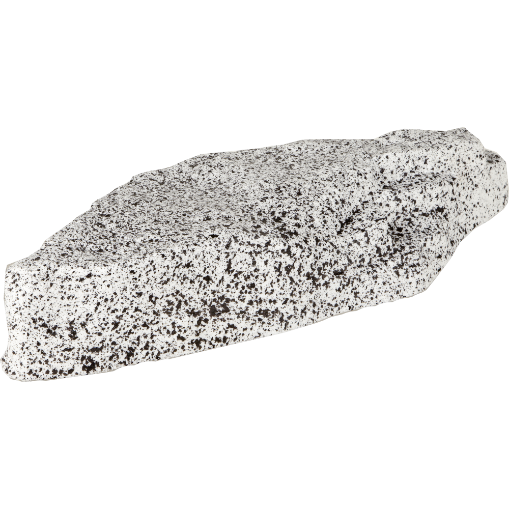 Stein aus Kunststoff Atrappe Felsstück XL grau-schwarz