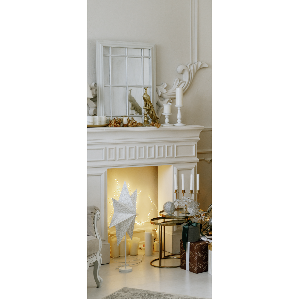 Banner Kamin-Weihnachtsfeeling ,75 x 180 cm