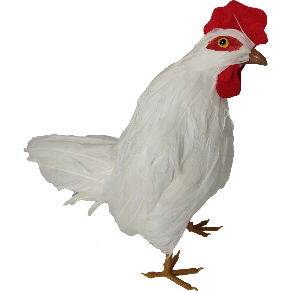 Huhn Natural weiß,H 28 cm