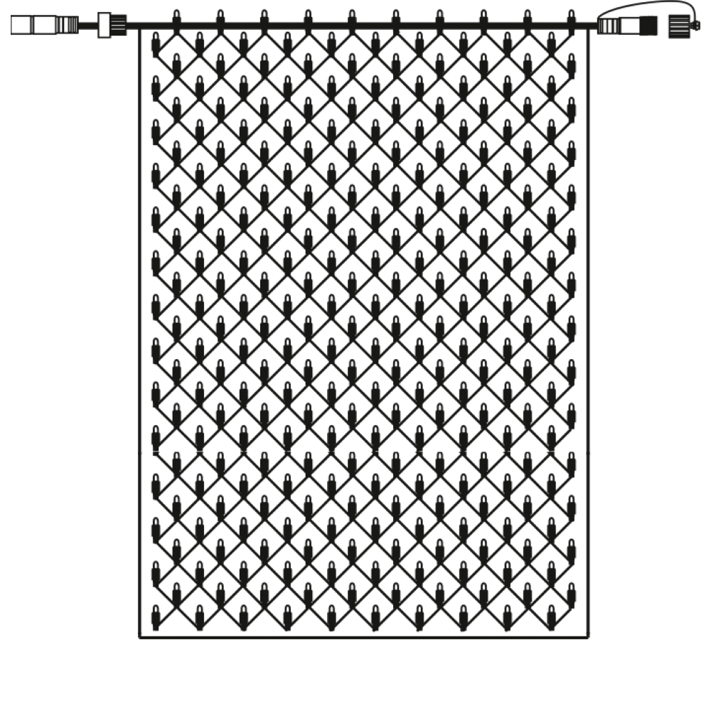 Lichtnetz 320 300LEDs IP67