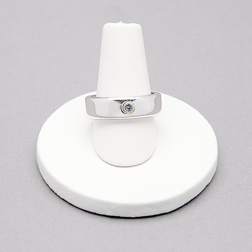 Ringhalter Schmuckpräsenter weiß, Ø 4 cm