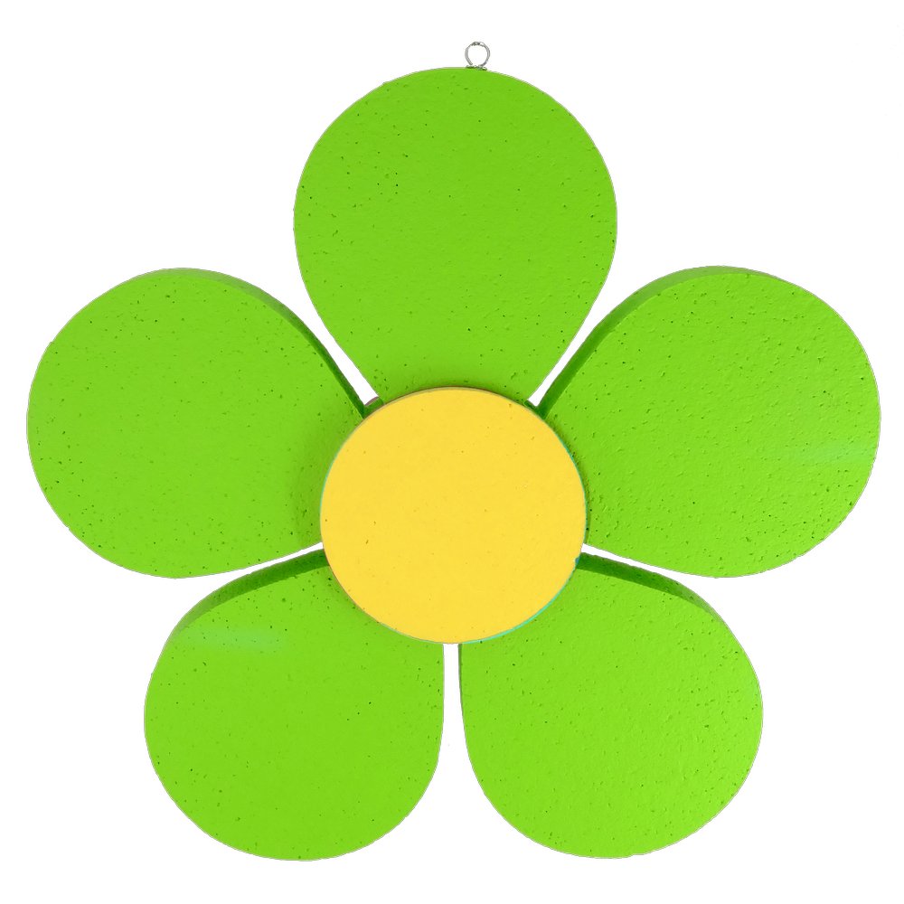Blütenkopf Styrofoam grün-gelb, Ø 40 cm