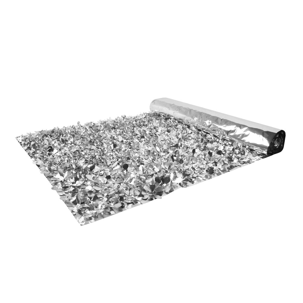 Effektfolie metallic geprägt silber/silber, B90 cm, lfmtr.