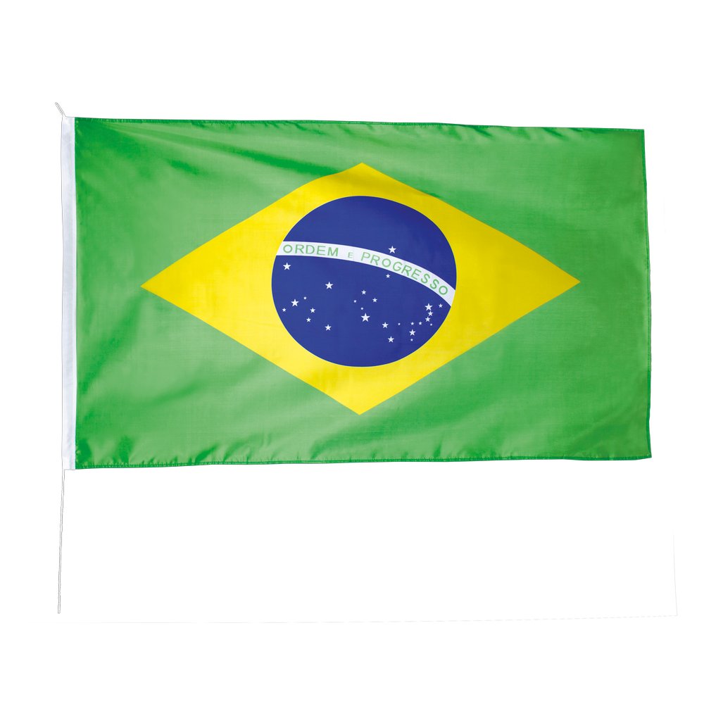 Flagge aus Stoff Brasilien, 90 x 150 cm
