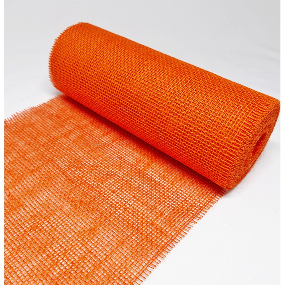 Jute Tischband orange, 30 cm x 10 m