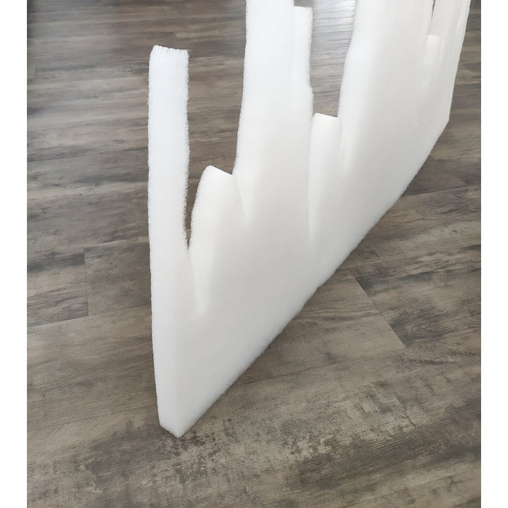Eiszapfenfries dick XL weiß, 125x66 cm, 3cm