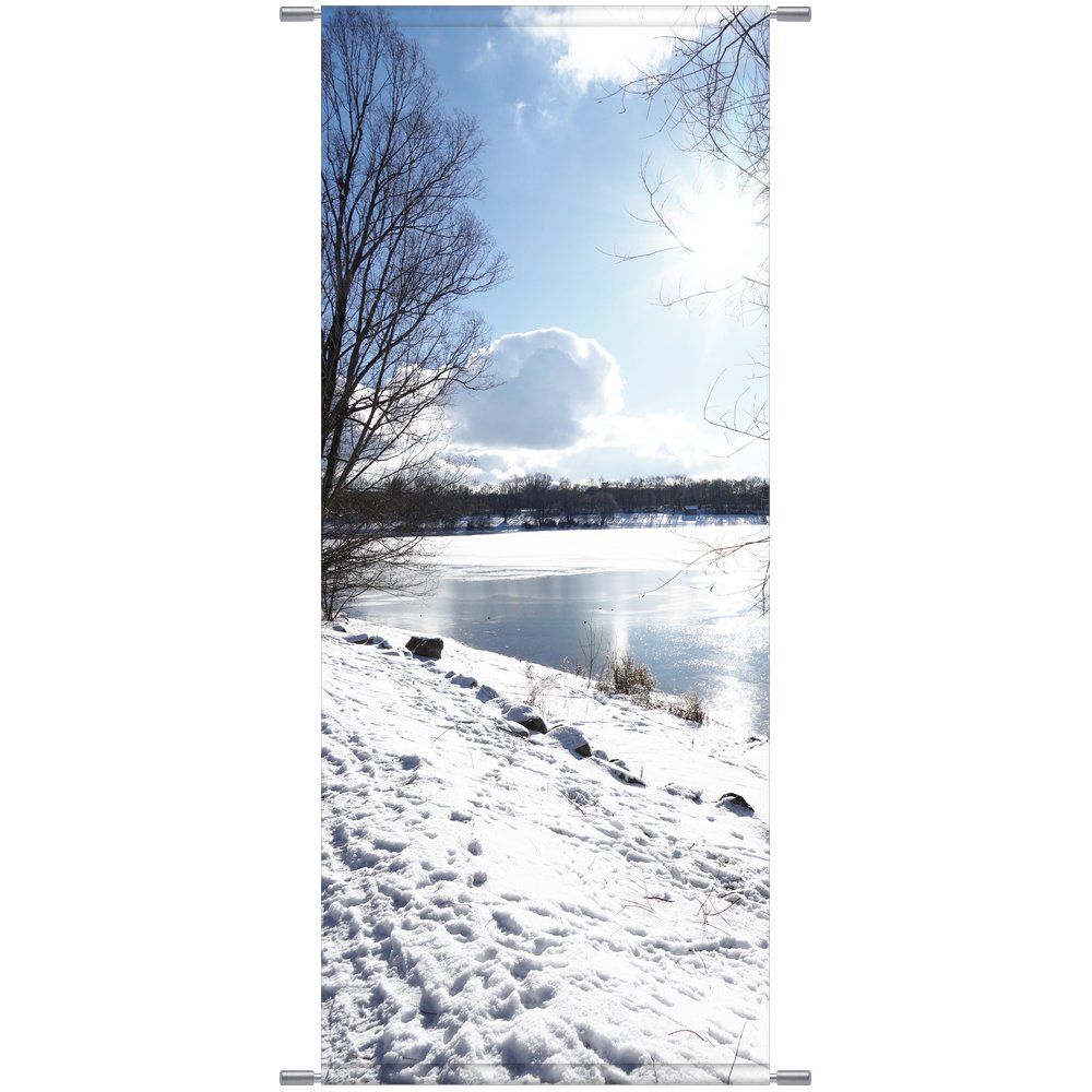 Banner Winter-See, 75 x 180 cm