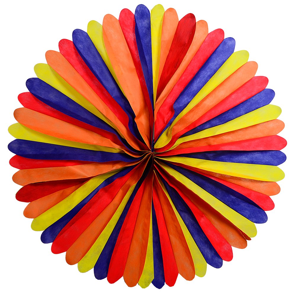 Faltrosette Maxi Longlife bunt, Ø 100 cm