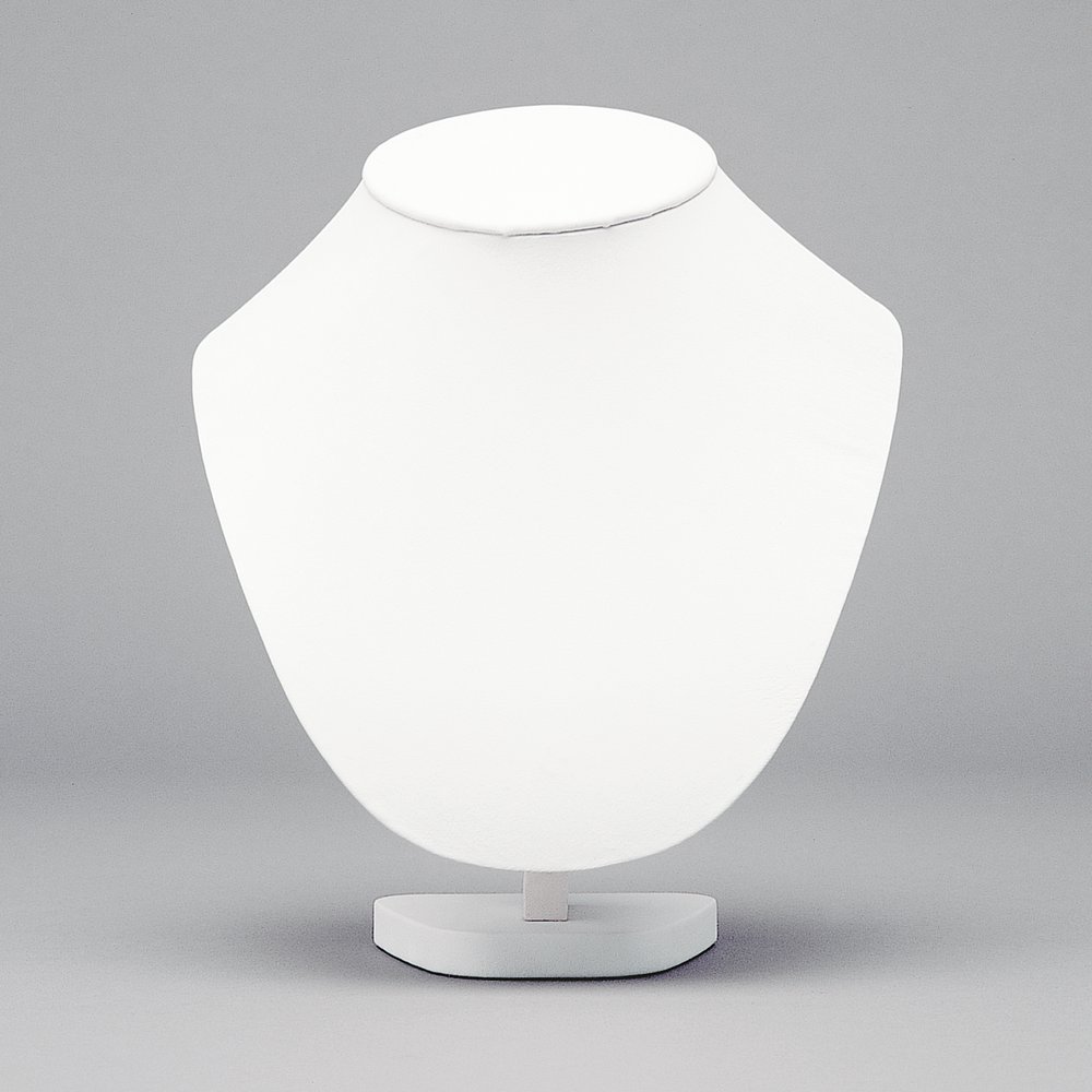 Collierbüste Schmuckpräsenter für Ketten weiß, 22 cm