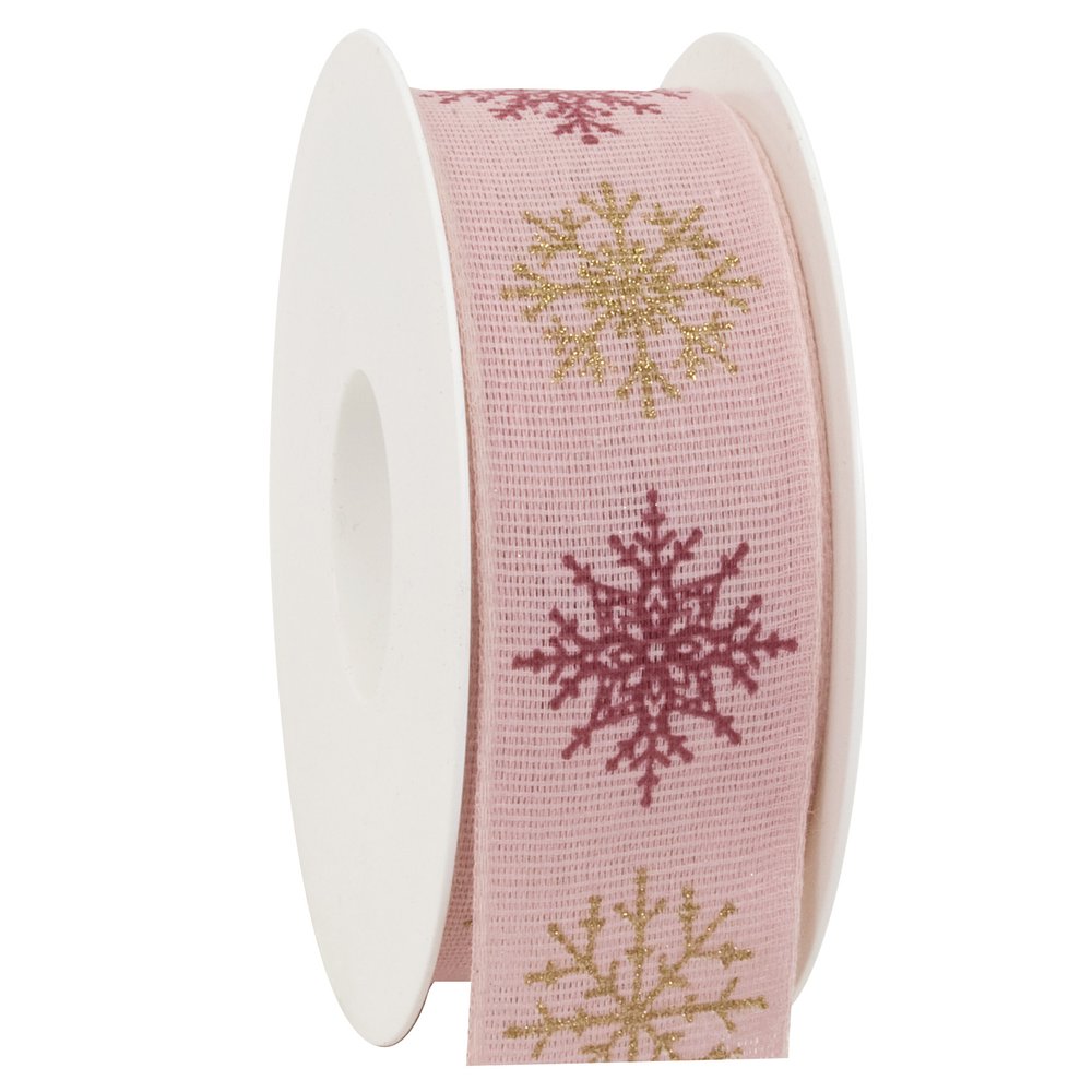 Band Eiskristalle Mix altrosa, 40mm x 20m